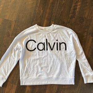 Calvin Klein Performance White Crew Neck Sweater